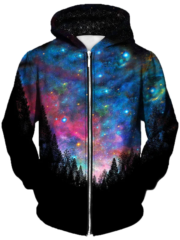 Contemporary Patterns Galactic Valley Unisex Zip-Up Hoodie