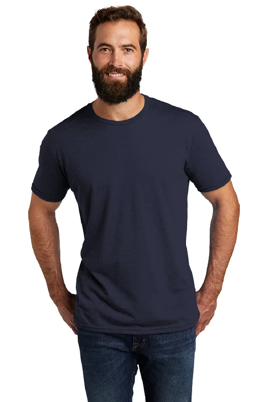 Elevated Classics Allmade Mens Short Sleeve Crewneck T-Shirt - Night Sky Navy Blue