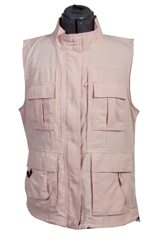 Simplistic Monochrome Scully Womens Rose Nylon Multi-Pocket Vest