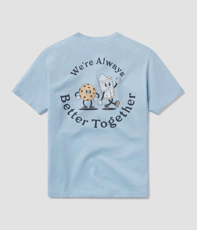 Retro Sportwear Comfort Foods Tee SS - Placid Blue