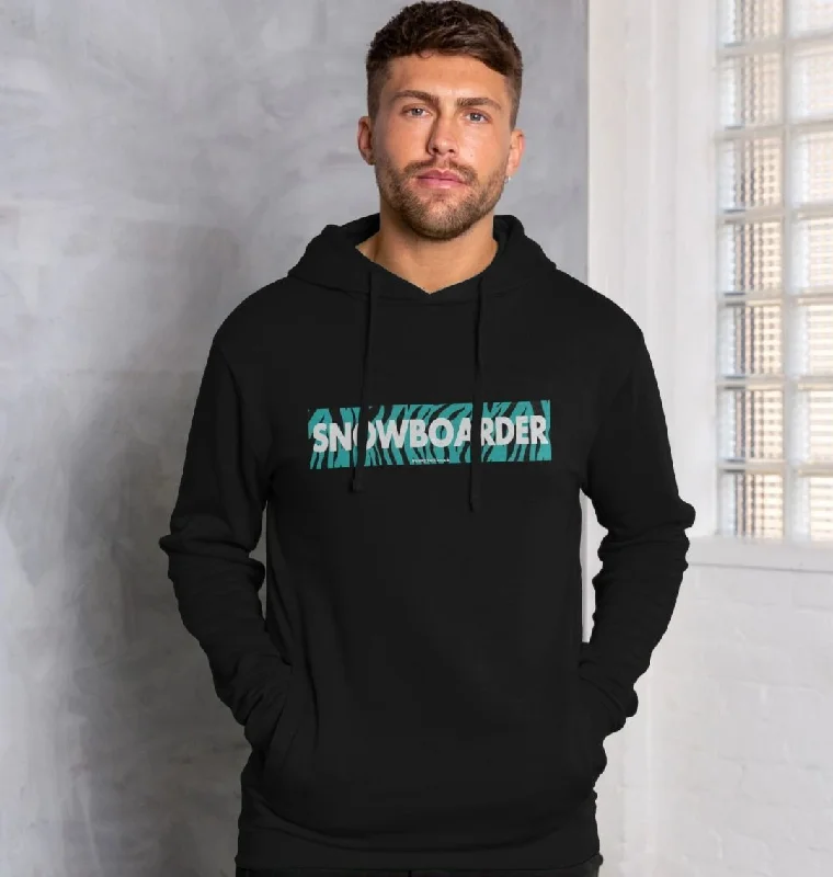 Tailored Street Men's Snowboarder Censor Bar Organic Pullover Hoodie