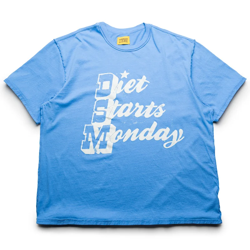 Retro Smart Diet Starts Monday Star Tee - Vintage Blue