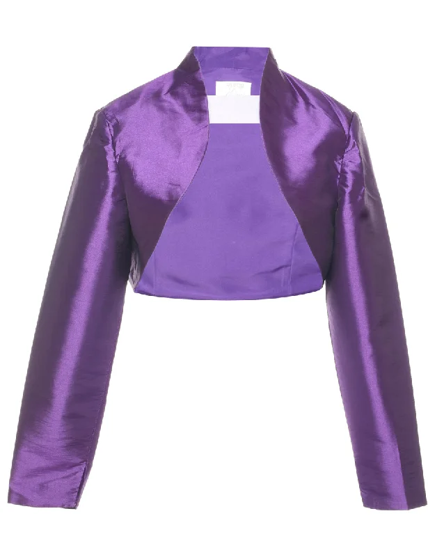 Classic Comfort Purple Evening Jacket - M