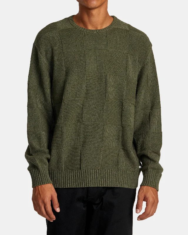 Simplistic Tailoring Hi Grade Boro Sweater - Olive Heather