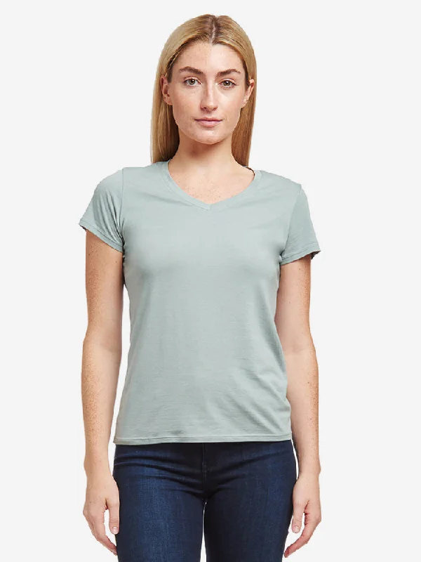 Sporty Fit Look Fitted V-Neck Marcy Tee