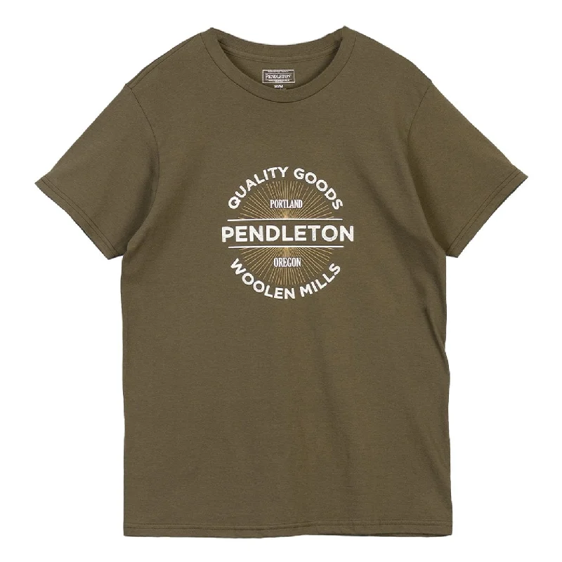 High-Fashion Basics Pendleton Quality Goods T-Shirt Olive