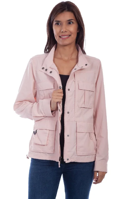 Classic Edge Scully Womens Rose Nylon Multi-Pocket Jacket