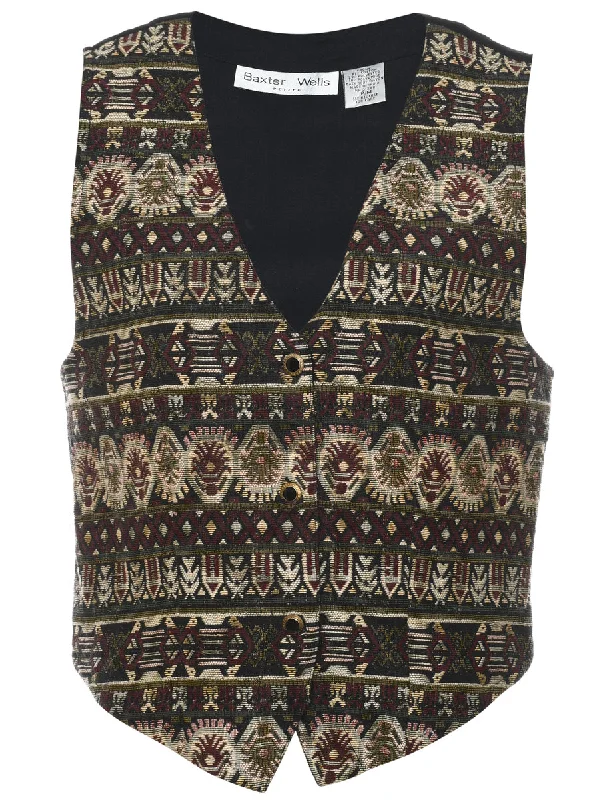 Modern Statement Tapestry Waistcoat - M