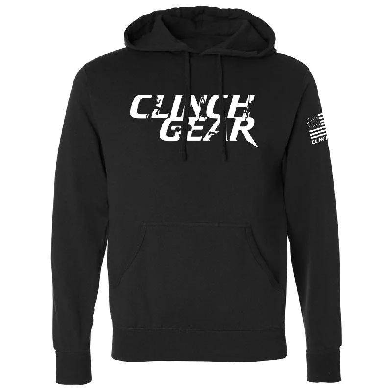 Modern Outerwear Clinch Gear - Stacked - Pullover Hoodie - Black