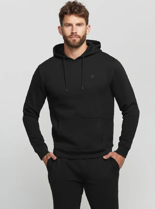 Sporty Chic Look Eco Black Aldwin Active Hoodie Jumper