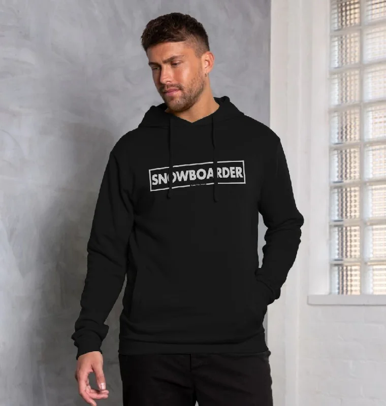 Casual Layers Look Men's Snowboarder Censor Bar Organic Pullover Hoodie