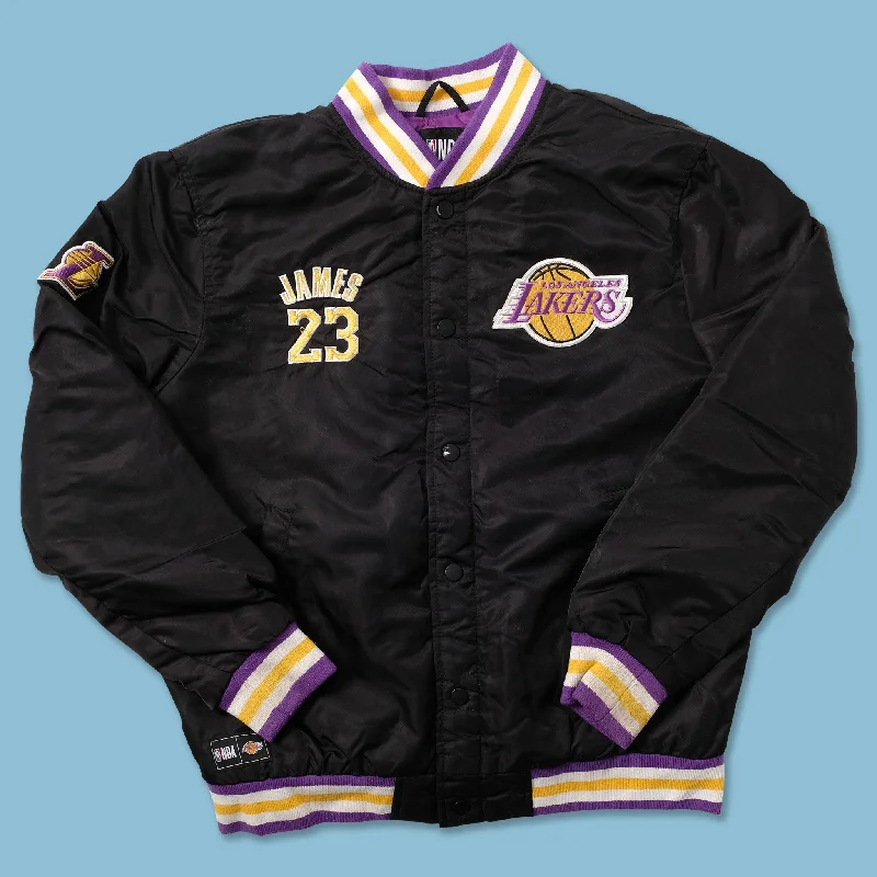 Rugged Fit Los Angeles Lakers Lebron James Varsity Jacket Small