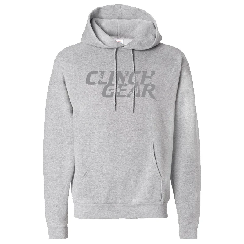 Bold Street Edge Clinch Gear - Stacked - Pullover Hoodie - Gray