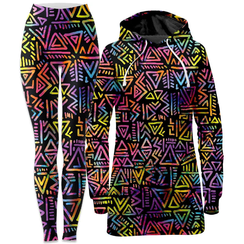 Elevated Classics Tribe Vibe Hoodie Dress and Leggings Combo