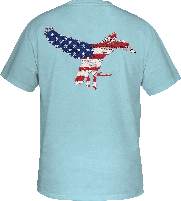 Modern Rugged Flying Duck Flag T-Shirt