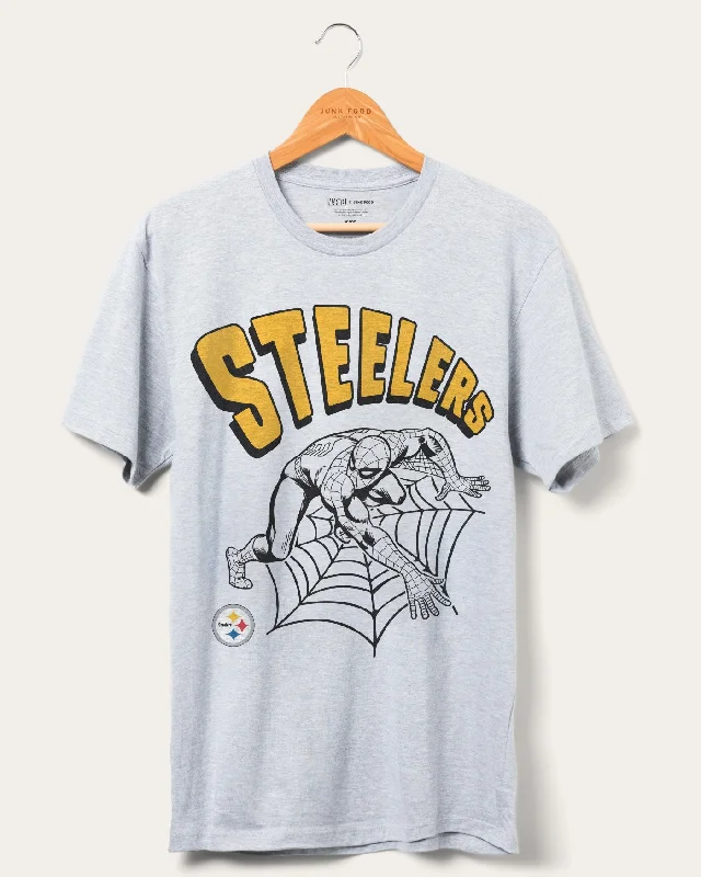 Tailored Street Steelers Spider-Man Web Slinger Tee