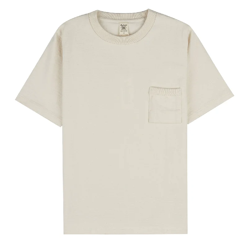 Smart Basics Jackman Dotsume Pocket Tee Ecru