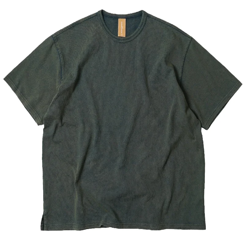 Relaxed Modern Frizmworks OG Vintage Dyeing Half Tee Dark Green