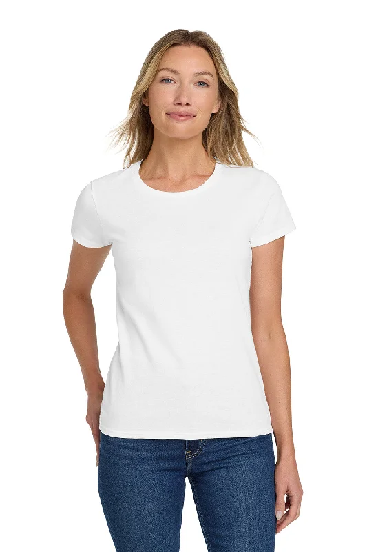 Rugged Basics Gildan Womens Short Sleeve Crewneck T-Shirt - White