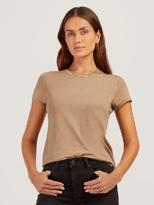 Simplified Chic Fitted Crew Marcy Tee