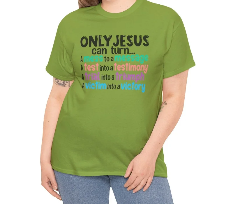 Smart Relaxed Only Jesus Can | Cotton Tee