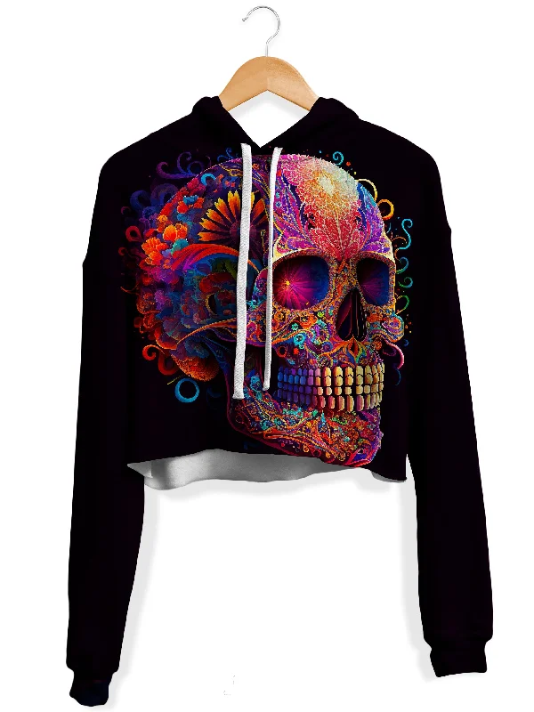 Elevated Sportwear DOTD Skull Fleece Crop Hoodie