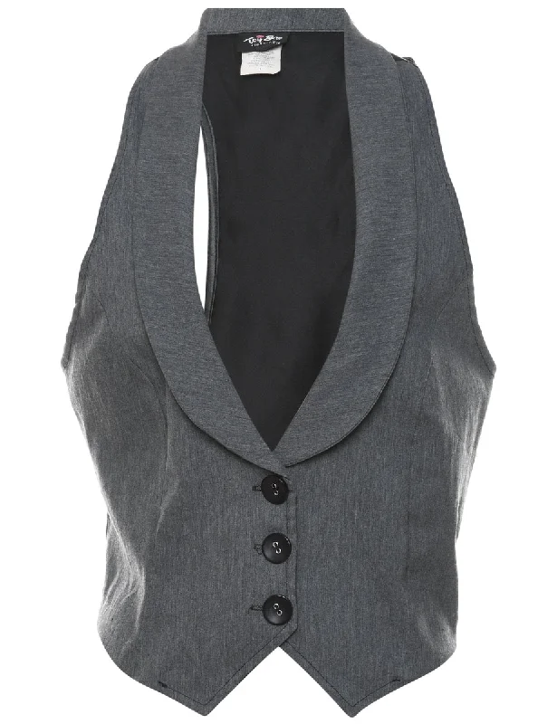 Classic Comfort Button Front Waistcoat - L