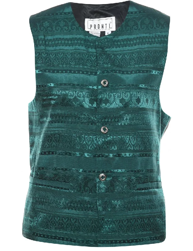 Classic Fitwear Jacquard Waistcoat - S