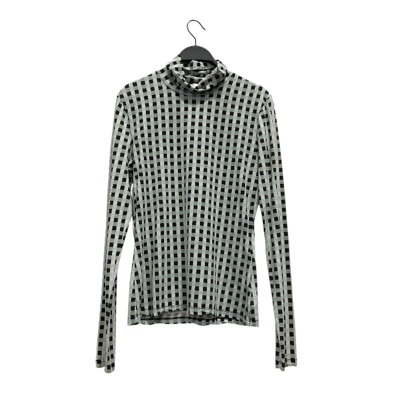 Smart Basics PROENZA SCHOULER/LS Shirt/M/All Over Print/Cotton/MLT/Checkerboard Turtle Neck