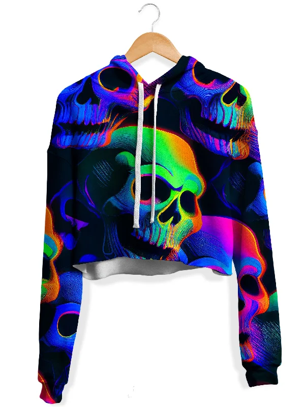 Smart Fitwear Psychedelic Nightmare Fleece Crop Hoodie