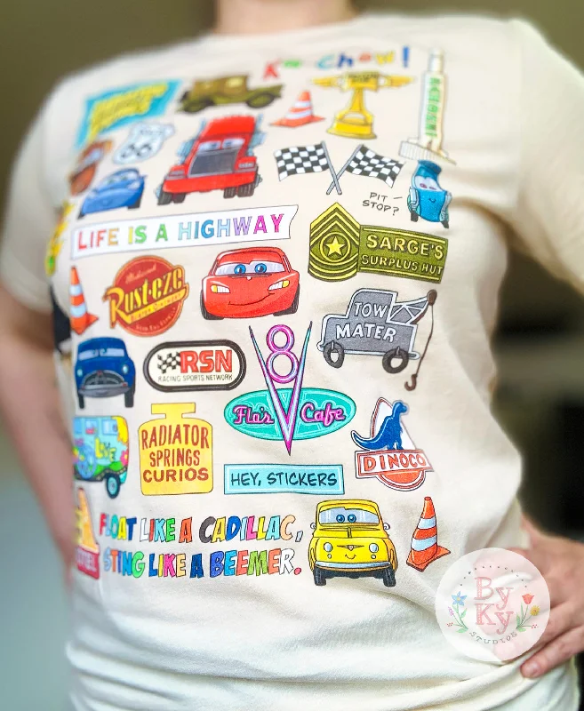 Modern Weekend Cars Unisex Tee