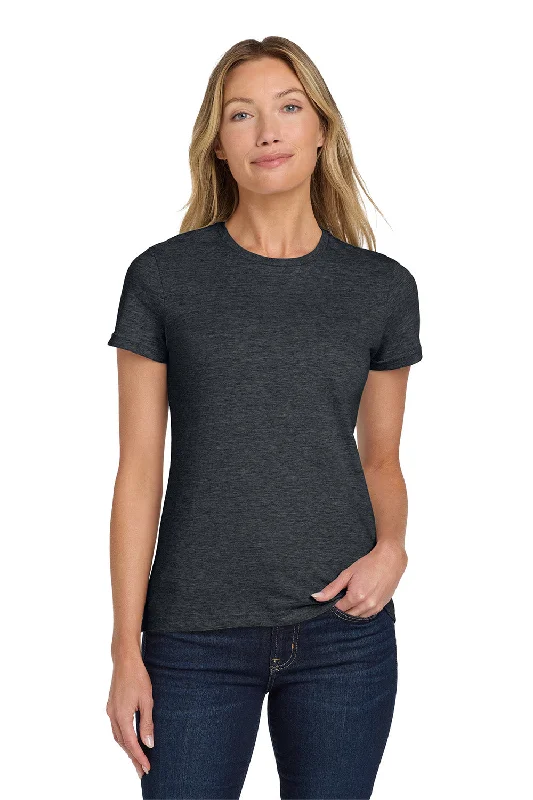 Elevated Sportwear Gildan Womens Softstyle Short Sleeve Crewneck T-Shirt - Heather Dark Grey