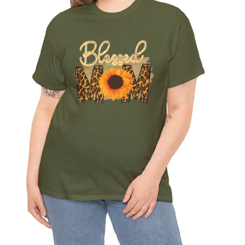 Contemporary Fit Blessed Mom |  Cotton Tee