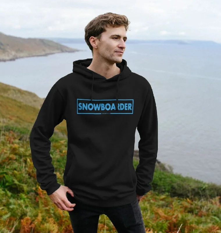 Elegant Casual Men's Snowboarder Censor Bar Organic Pullover Hoodie