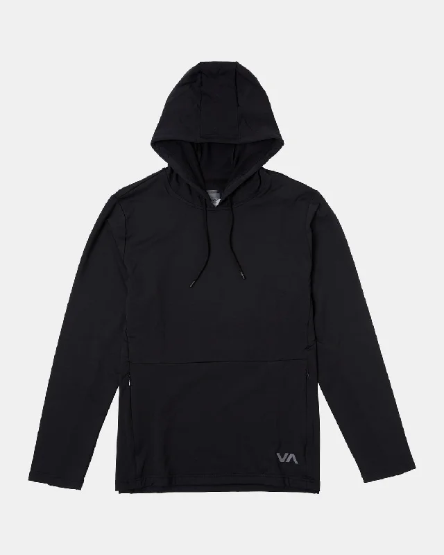 Contemporary Relaxed Trainer Hoodie - Black