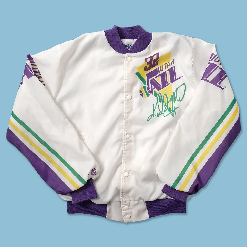 Modern Weekend Vintage Karl Malone Utah Jazz Varsity Jacket Small