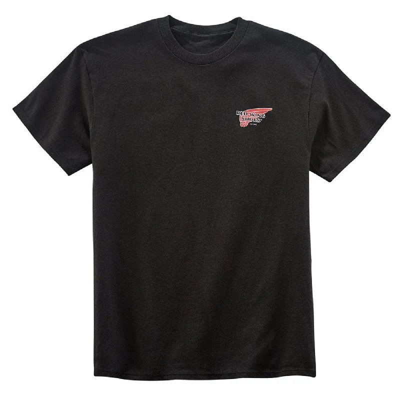 Elevated Monochrome Red Wing Heritage Logo T-Shirt Black