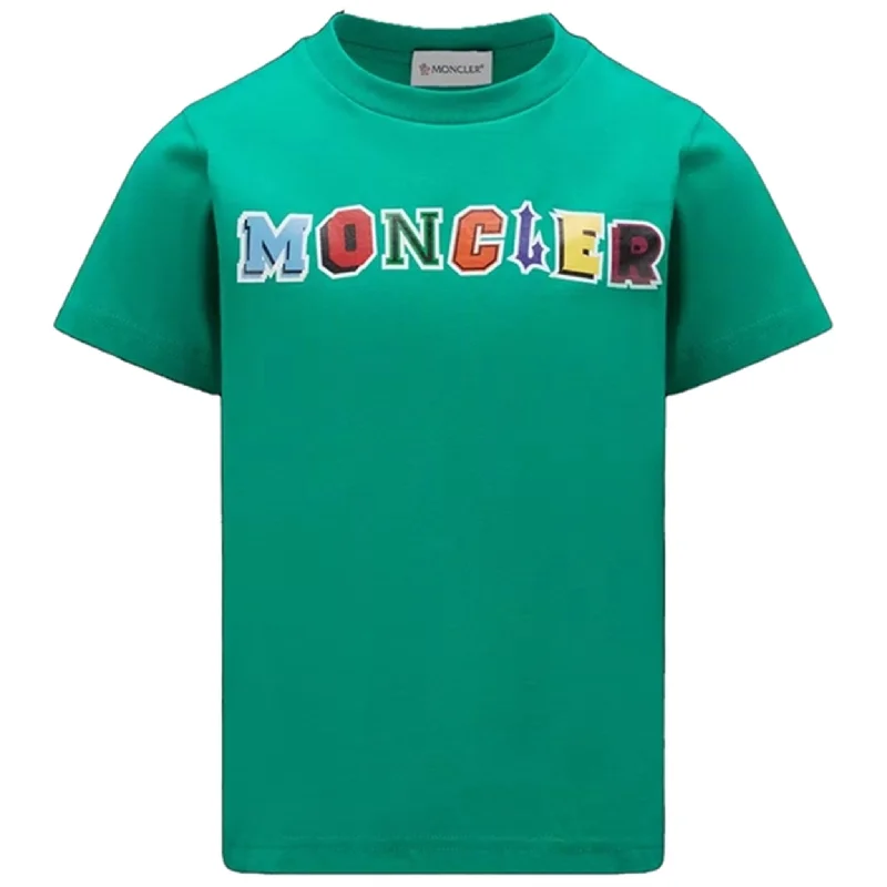 Stylish Patterns Moncler T-Shirt Green