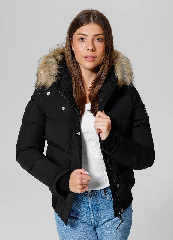 Preppy Sporty Women's winter hooded jacket Azalea