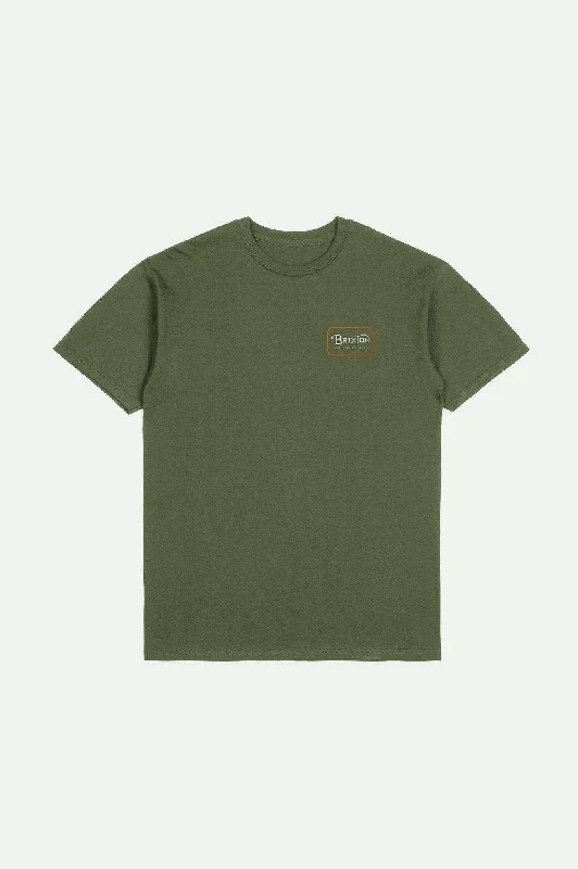 Clean Utility Grade S/S Standard T-Shirt - Ivy Green/Rust/Off White