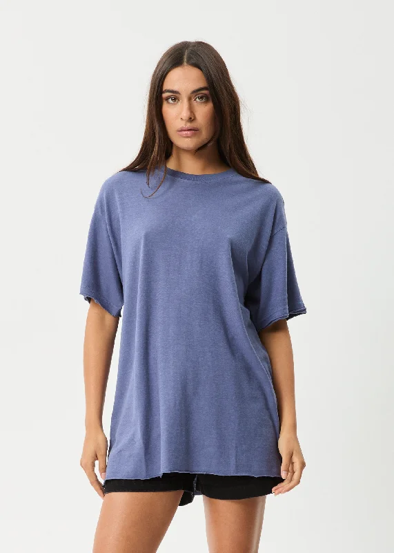 Tailored Essentials AFENDS Womens Slay - Oversized Tee - Washed Marlin