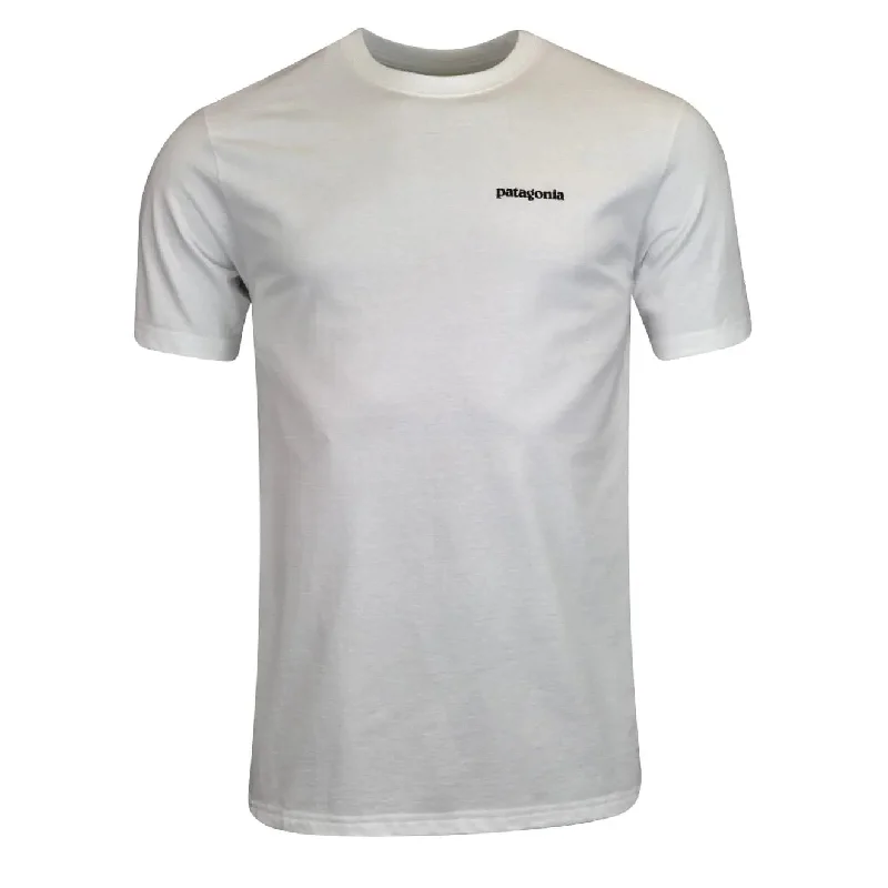 Cozy Streetwear Patagonia P-6 Logo Responsibili Tee White