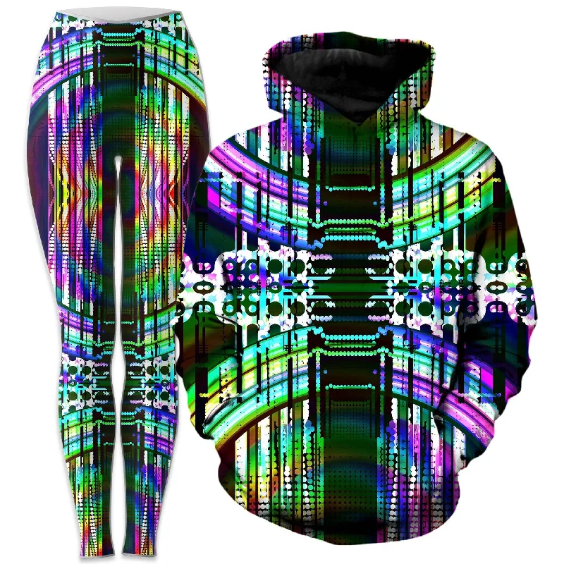 Monochrome Fit Astral Gate Hoodie and Leggings Combo