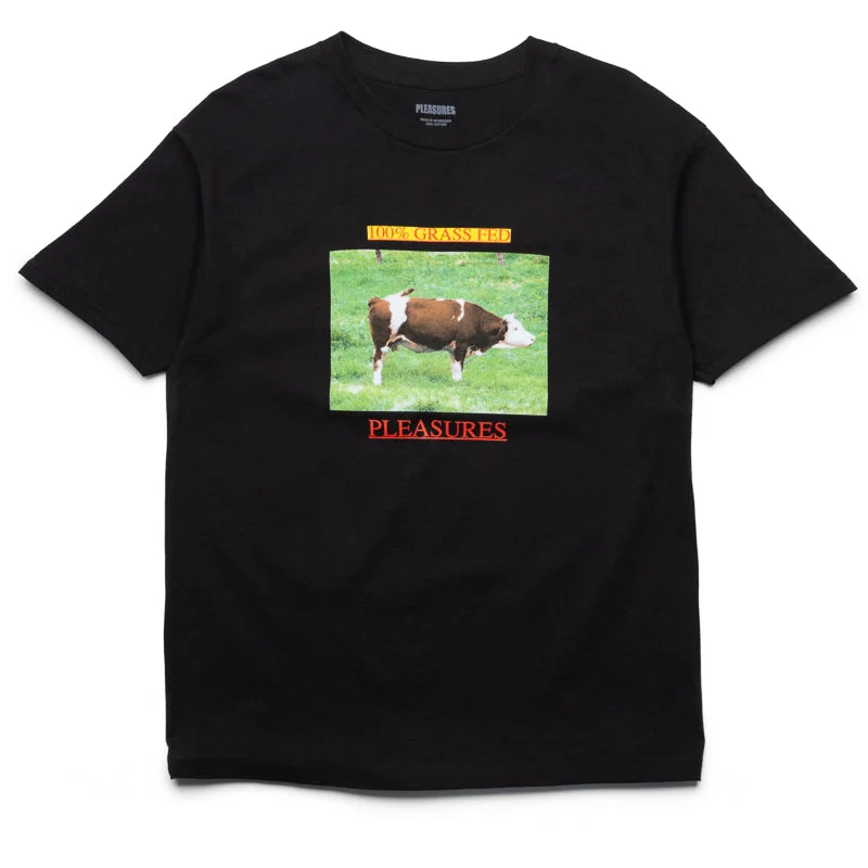 Earthy Fit Pleasures Grass Fed Tee - Black