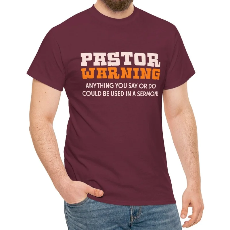 Minimalist Fit Pastor Warning Tee