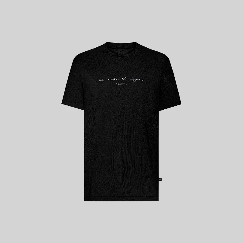 Relaxed Denim ALPHA T-SHIRT BLACK