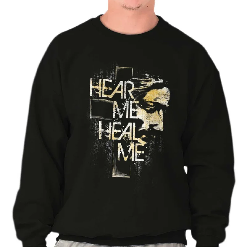 Contemporary Patterns Hear Me Heal Me Crewneck Sweatshirt