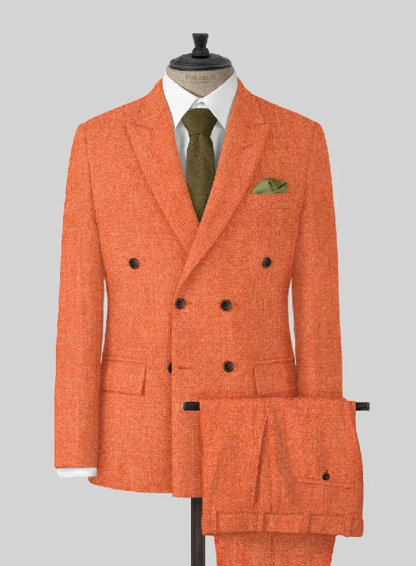 Urban Sportswear Naples Spring Orange Tweed Suit