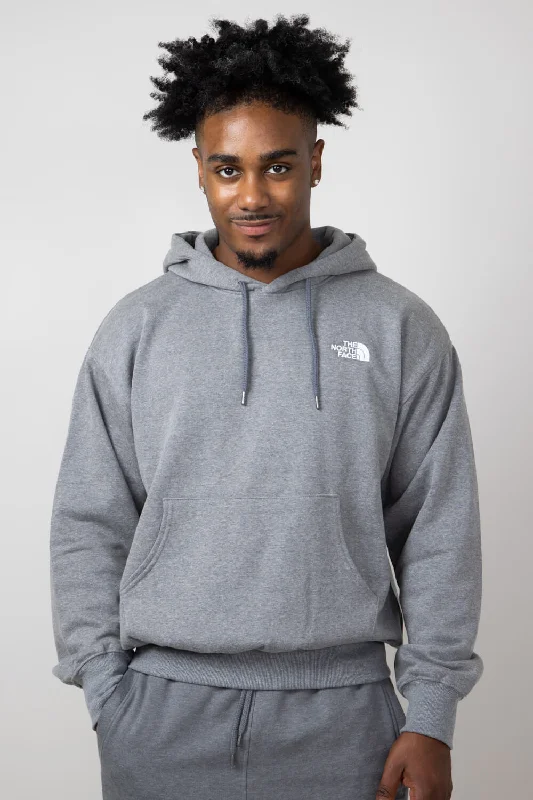 Sporty Elegance The North Face Evolution Vintage Hoodie for Men in Grey | NF0A84GE-DYY