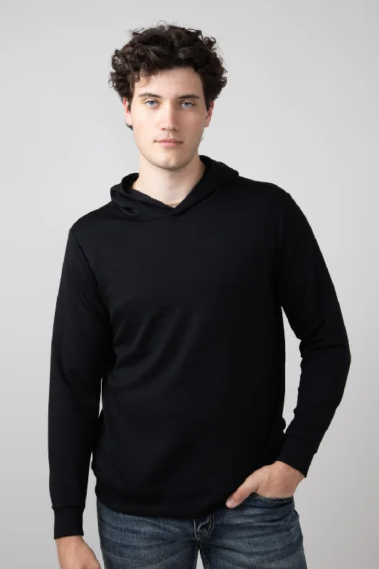 Contemporary Basics 1897 Active Ultimate Hoodie for Men in Black | MJ992-BLACK